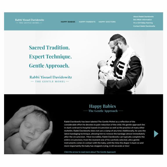 Rabbi Davidowitz Website Design